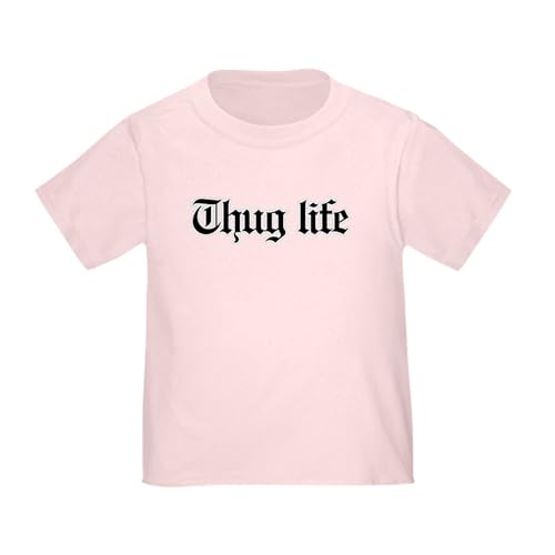 CafePress Thug Life, Gangster, Baby, G, Thug Toddler T Shirt Cute Toddler Graphic Tee, 100% Cotton