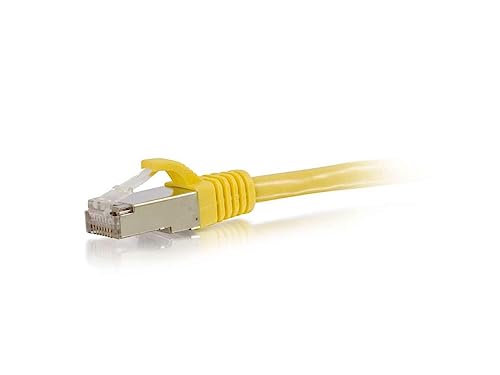 C2G 00862 Cat6 Cable - Snagless Shielded Ethernet Network Patch Cable, Yellow (4 Feet, 1.21 Meters)