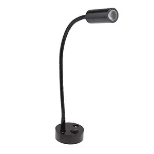 MERISHOPP RV Boat 12V 3W LED Bedside Reading Light Wall Surface Mount Black Parts & Accessories | Boat Parts | Electrical & Lighting