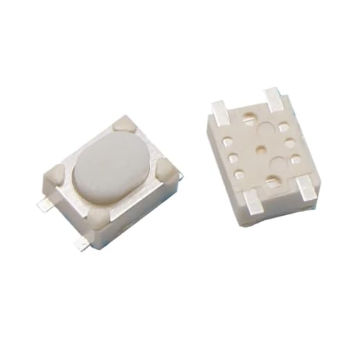 Interruptor momentaneo SMD 3x4x2.5 mm de boton tactil blanco para electronica de precision 3