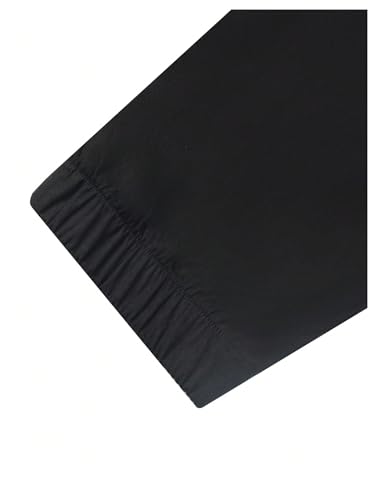 OYOANGLE Men's Letter Patched Drawstring Waist Jogger Pants Athletic Workout Sweatpants with Pocket Streetwear4