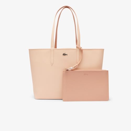 Lacoste Femme Anna Reversible Tote with Pouch Sac fourre-Tout, Angora Latte, 00