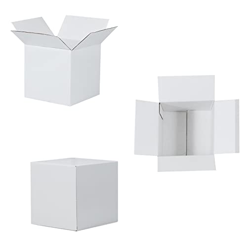 Naysaye Small Cardboard Shipping Boxes 5X5X5 Inches Corrugated Mug Packaging And Mailing Boxes, Kraft (Pack Of 26 Pieces) #TOP6