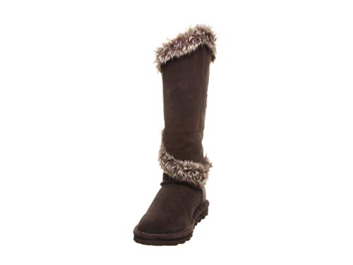 Bearpaw Women's Sheilah Tall Chocolate Size 10 | Women's Boot Classic Suede | Women's Slip On Boot | Comfortable Winter Boot #TOP4