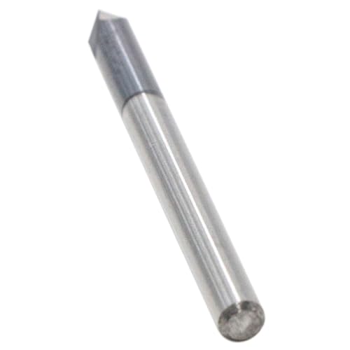 Image of 5Pcs 1 /8 inch 2 Flute 60 Solid Carbide Chamfer End Mills - AlTiN Coated | Single End, 60 Chamfer Angle, 1 /8 inch Cutting Diameter, 1 /8 inch Shank Diameter, 1-1 /2 inch Overall Length