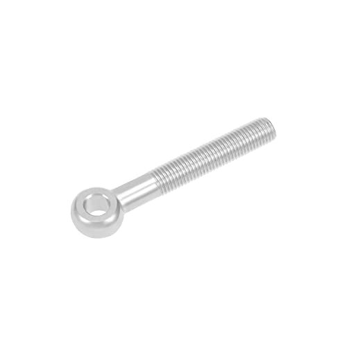 Image of METALLIXITY Shoulder Swing Lifting Bolt (M16x110mm) 1Pcs, 304 Stainless Steel Eye Bolts - for Home Renovation, Pipeline Gate Valves Fasteners, Silver