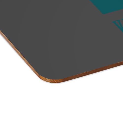 Sets de table en liège Kuala Lumpur | Lot de 4 napperons noirs grand format - 4