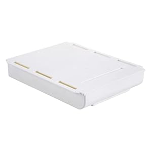 Under Desk Drawer Storage Organizer Self-Adhesive Plastics Storage Case for Vanity Cabinet with Free Screw Package…