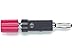 Pomona 2894-2 - Binding Post to Single Banana Plug, Red
