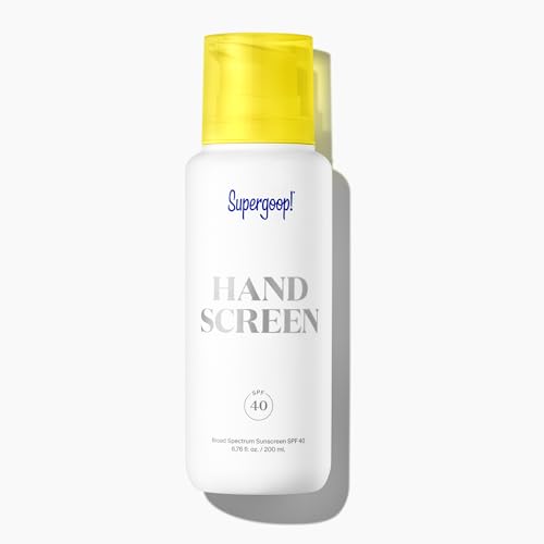 Supergoop! Handscreen SPF 40, 6.76 fl oz - Preventative, SPF Hand Cream For Dry Cracked Hands - Fast-Absorbing ingredients, Non-Greasy Formula - With Sea Buckthorn, Antioxidants & Natural Oils