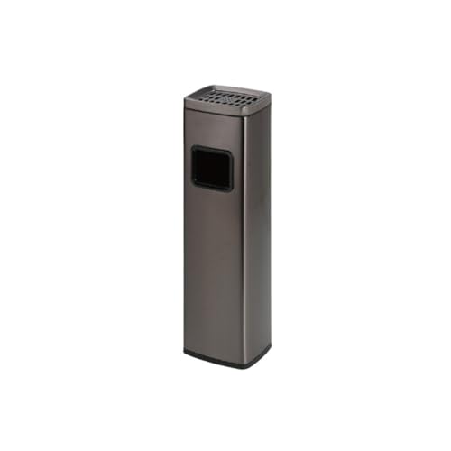 Ceniceros de pie de acero inoxidable para zonas de fumar y entradas de edificios 2