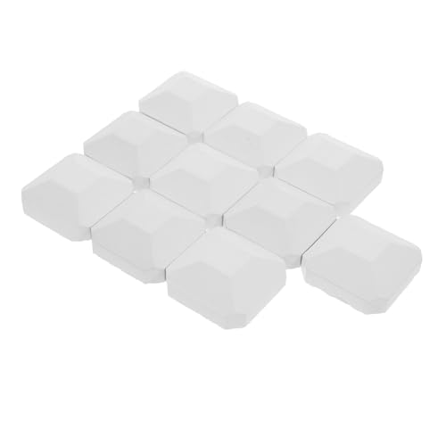 TOPPERFUN 10pezzi Bricchette Cordierite per Grill Gas Sostituzione Bricchette Cordierite per Parti Ricambio per Grill e Barbecue Autopulenti e Resistenti alle Temperature