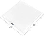 Pillow Covers 18"x18" (Pack of 4, White) , Waterpoof Throw Pillow Covers 18x18 Inch ,Square Pillow Covers, White Pillow Protectors
