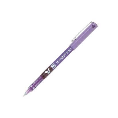 Stylos Pilot V5 Hi-Tecpoint violet pack de 12 rollers de qualite pour ecriture precise - 2