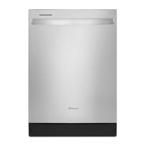 Whirlpool 24 Inch Fully Integrated Dishwasher with 14 Place Setting Capacity, 5 Wash Cycles, 55 dBA, Sani-Rinse, Quick Wash and Eco Series: Fingerprint Resistant Stainless Steel