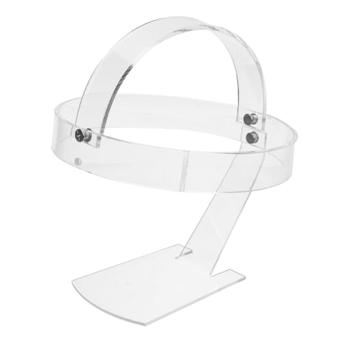 HOOTNEE 2 piezas Soporte de Exhibición Sombreros de Acrílico Estante Transparente Mostrar y Pelucas Estable y Moderno Tiendas y Uso Casa