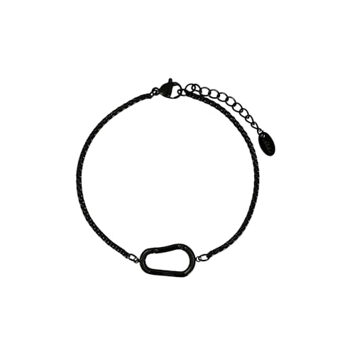 Aloha® Bracelet Mousqueton Montagne Escalade Randonnée Idée cadeau Homme Femme Réglable Acier, Taglia Unica, Acier inoxydable, Pas de gemme