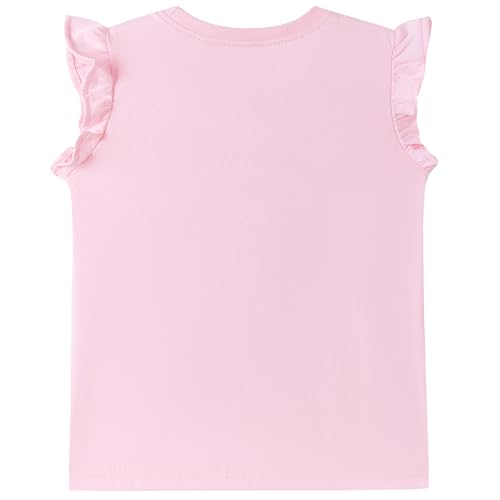 Image of Toddler Girls Bunny T-Shirt Cotton Baby Short Sleeve Easter Outfits Rabbit Shirts Soft Summer Casual Tee Tops