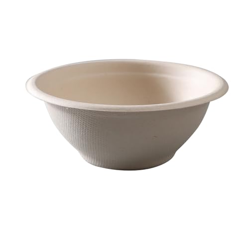 BDHD 使い捨て紙碗 耐水 耐油 サトウキビ繊維製 厚手 おしゃれ 食器 パーティー 商業 家庭 BBQ (トゥルーカラー(100個)),260mlボウル)
