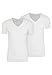 Produktbild Jockey Cotton+ V-Neck Shirt 2er-Pack in Weiß, Größe X-Large