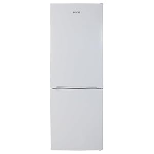 HYE Fridge Freezer - Small 60/40 Freestanding Fridge Freezer, 143.9cm Height, 50cm Width, 151L Capacity, Quiet 38 dB Operation, Suitable for Couples & Families, White - RF01FF151W24