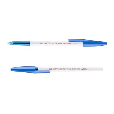 Reynolds 045 60 PENS BLUE | PENS WITH COMFORTABLE GRIP |BALL PENS FOR WRITING | PEN FOR STUDENTS & OFFICE STATIONERY | 0.7 mm TIP SIZE