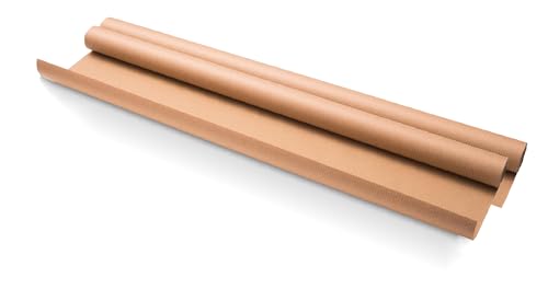 Conipa® 2 x 5m Rolle Packpapier 1m Breit (braun 70g/m²) - Verpackungspapier & Verpackungsmaterial Papier-Rolle - Einpackpapier & Füllmaterial Umzug & Versand - Kraftpapier & Geschenkpapier (2 Rollen)