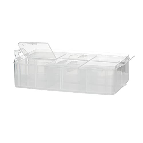 Transparent Stacking Boxes Panduro Transparent Storage Box, 3-Tier, Plastic, Transparent ...