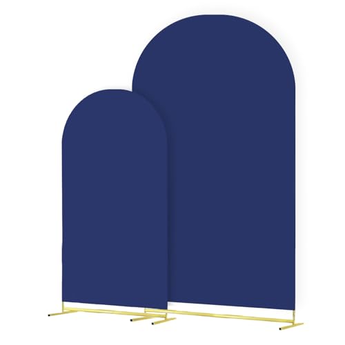 Housse d'arche de mariage en élasthanne épais bleu foncé pour décorations de fêtes