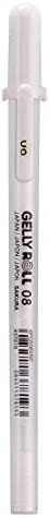Sakura Gelly Roll White, 4 Bright White Pens in a Case, Mix-Size 05/08/08/10