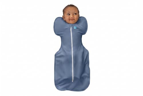Image of Love to Dream Swaddle UP, Baby Sleep Sack, Self-Soothing Swaddles for Newborns, Get Longer Sleep, Secure Fit Helps Calm Startle Reflex, New Born Essentials for Baby, 1.0 TOG, Medium 13-19 lbs, Denim