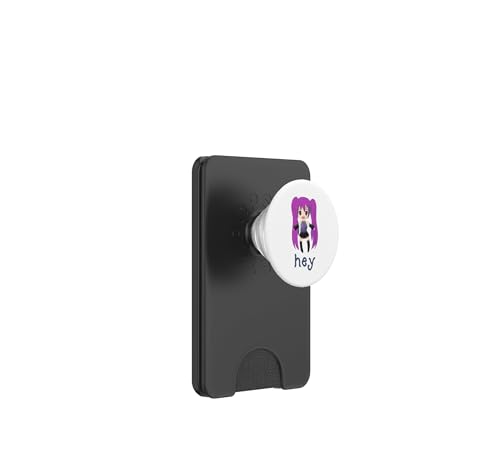 PopSockets PopWallet MagSafe Evita Caídas con este Tarjetero de Colegiala Anime Púrpura