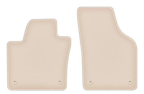 Tapis de voiture en velours beige haute qualité compatible avec Sharan II avant