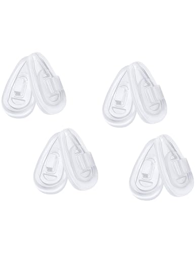 4 Pairs Replacement Nosepieces Nose Pads for Oakley Socket 5.5 OX3218/Socket 5.0 OX3217/Socket Ti OX5019/Steel Plate OX3222/Contrail OO4147 Eyeglasses