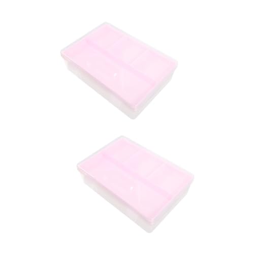 Scatola Da 2 Pezzi scatola di schizzi organizzatore da scrivania matite astuccio ufficio valige portapenne scatole di pastelli plastica Organizzatore di penna