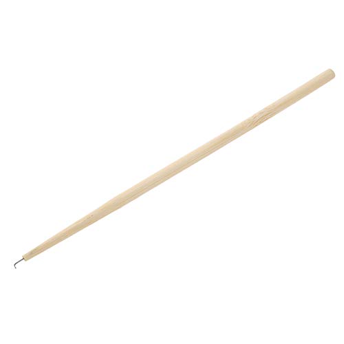 Aguja de Ventilación del Cabello Versátil con un Cómodo de Madera para la Elaboración la Peluca Encaje y el Tejido Barba Falsa (Pequeño (puede enganchar 1-2 pelos))