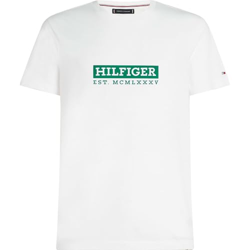 Tshirt MC Coton Logo Tommy Hilfiger vêtement été mode homme stretch