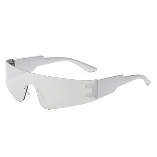 Lunettes de soleil sans monture femmes rétro aux finitions steampunk miroir d'exception