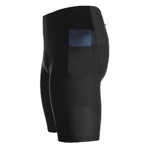 Pantalones Cortos de Ciclismo con Tirantes para Hombre, Transpirables, con Almohadilla de Gel, para Ciclismo de montaña (E1, L)