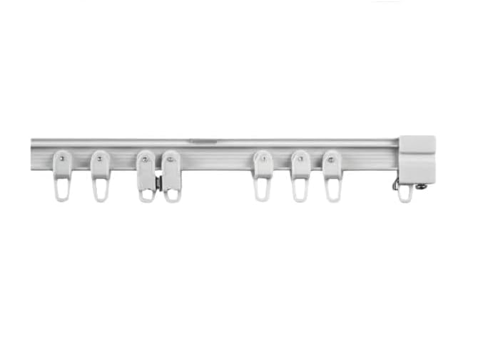 I Line Heavy Duty Aluminium Window Curtain Bendable Rail Track (400 cm, I-Line Track)
