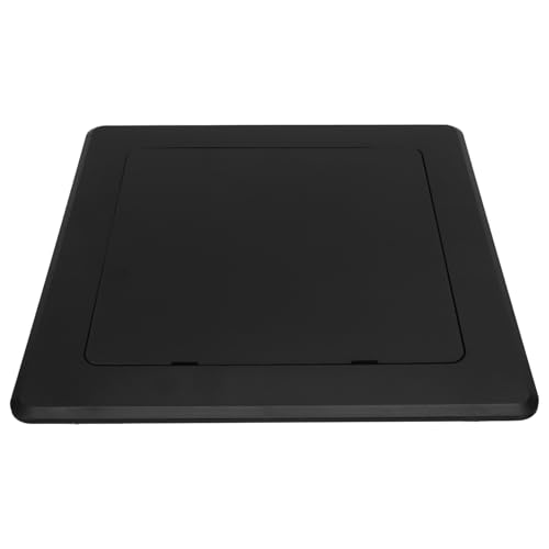 jojofuny Panel de Acceso Adhesivo para Techo de Abs Negro, Placa Decorativa para Tuberías Diseño Moderno y Funcional para Ocultar Instalaciones en Oficinas