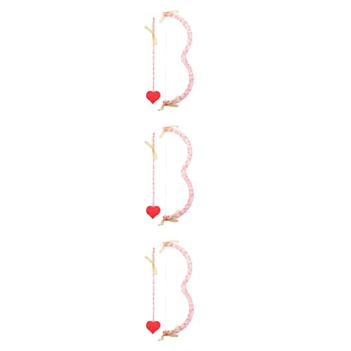 MAGICLULU 3 Juegos fiesta de disfraces accesorios de cupido arco accesorios de cosplay disfraces para fiestas ropa temática cupido de juguete favores de fiesta de san valentin el plastico