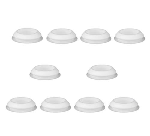 Inserts d'embouts meubles 12mm blancs assurant protection anti-rayures et isolation