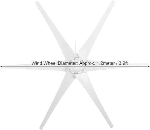 Turbina eólica de 800W con regulador MPPT 48V para kit de energía eólica doméstica 5