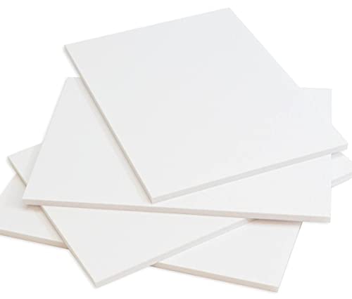Amazon Brand – Umi 3 mm Craft Foam Board Set White 8 x 8 Inches Set of 8 Pc