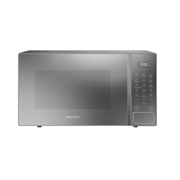Micro-ondas Brastemp 32 Litros cor cinza espelhado com Menu Gourmet - BMS46AR 110V
