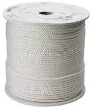 Everstrong Polyester Diamond Braided Rope(1/8) x1000ft, White