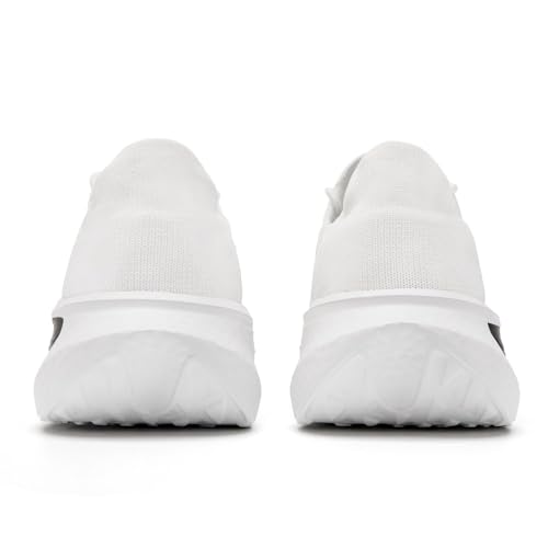 Image of DLWKIPV Running Shoes for Men Casual Slip on Tennis Walking Sneakers Lightweight Breathable Mesh Fashion Gym Athletic Sports Workout Non Slip Trainers White W Size 8.5