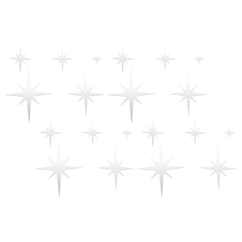 Vinilo Decorativo de Pared Espejo Acrílico Plata 15x15 cm