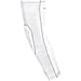 Adidas Techfit Ironskin Padded Elbow Sleeve L White